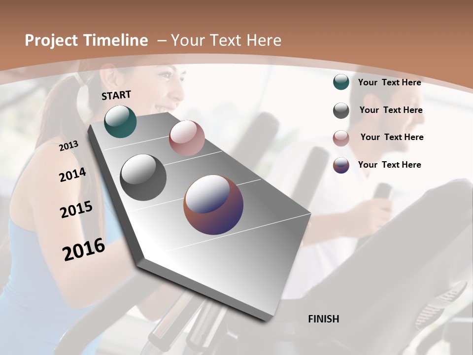 Happy Xtrainers Fitness PowerPoint Template