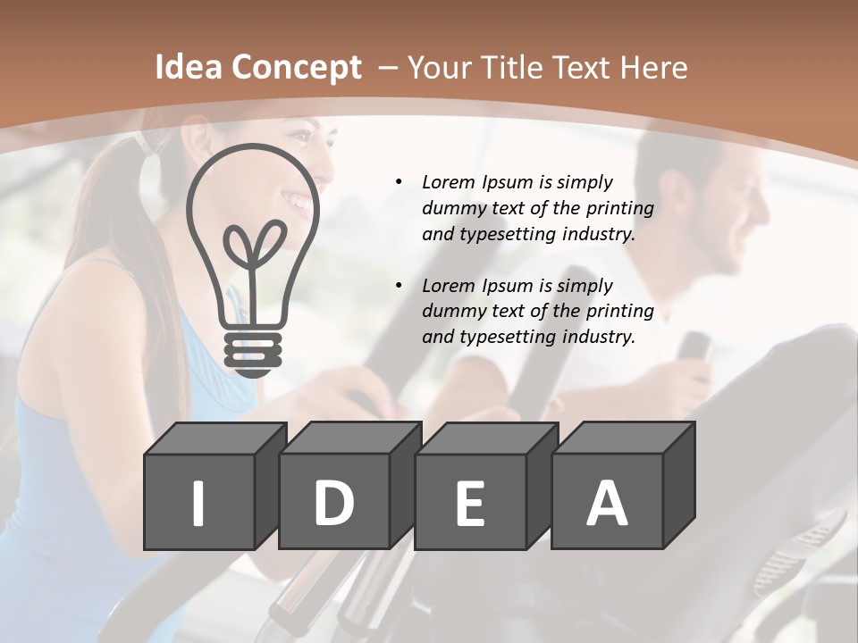 Happy Xtrainers Fitness PowerPoint Template