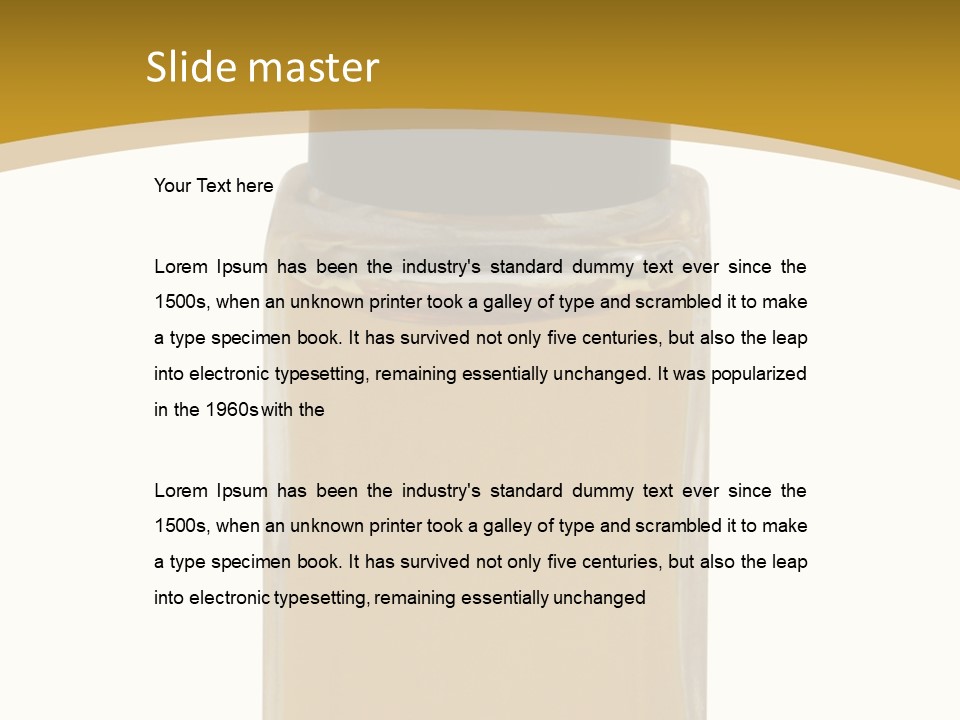 Single Object Color Image Isolated PowerPoint Template