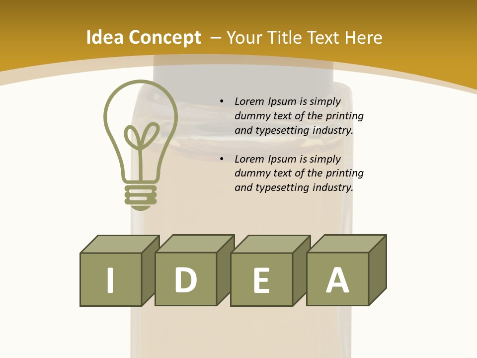 Single Object Color Image Isolated PowerPoint Template