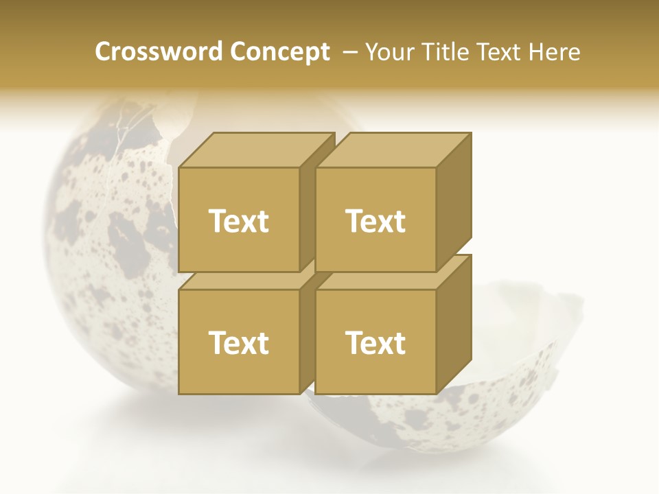 Studio Shot Food Quail Egg PowerPoint Template