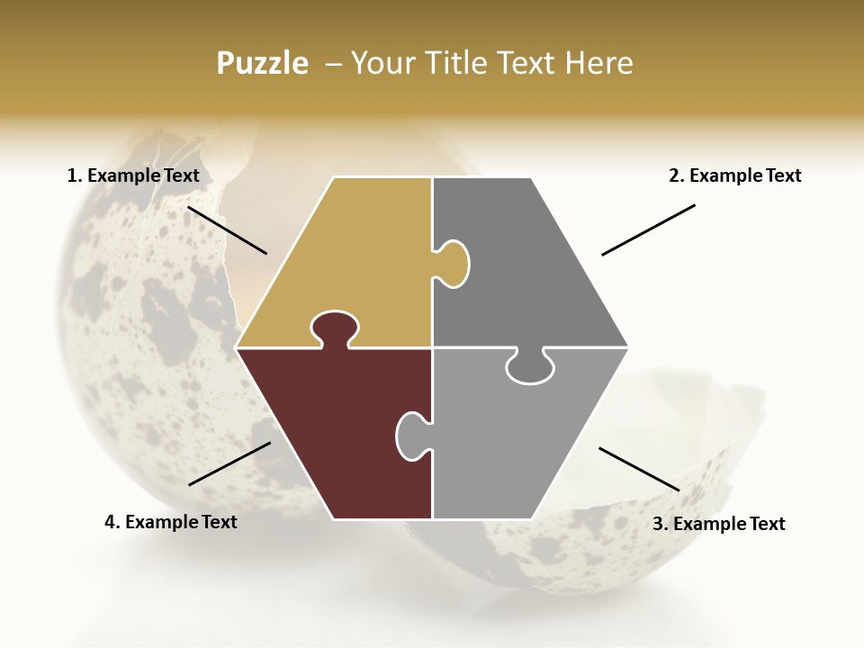 Studio Shot Food Quail Egg PowerPoint Template