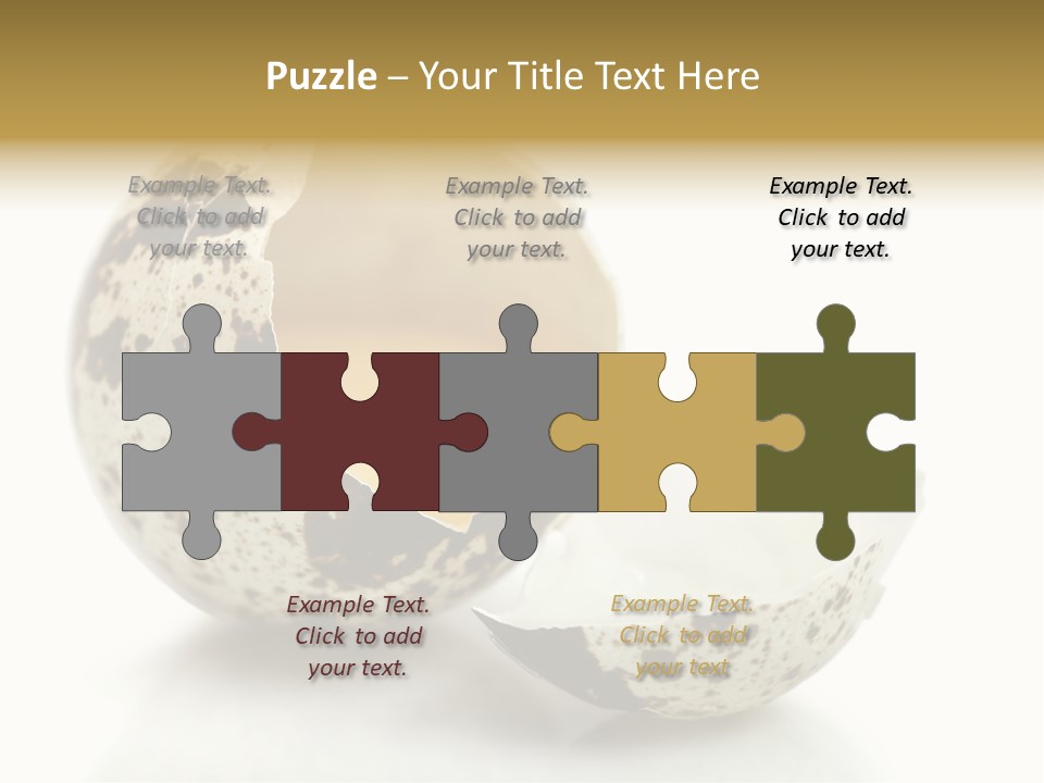 Studio Shot Food Quail Egg PowerPoint Template