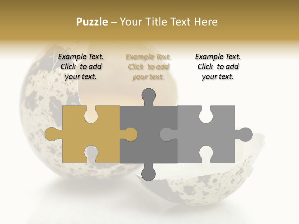 Studio Shot Food Quail Egg PowerPoint Template