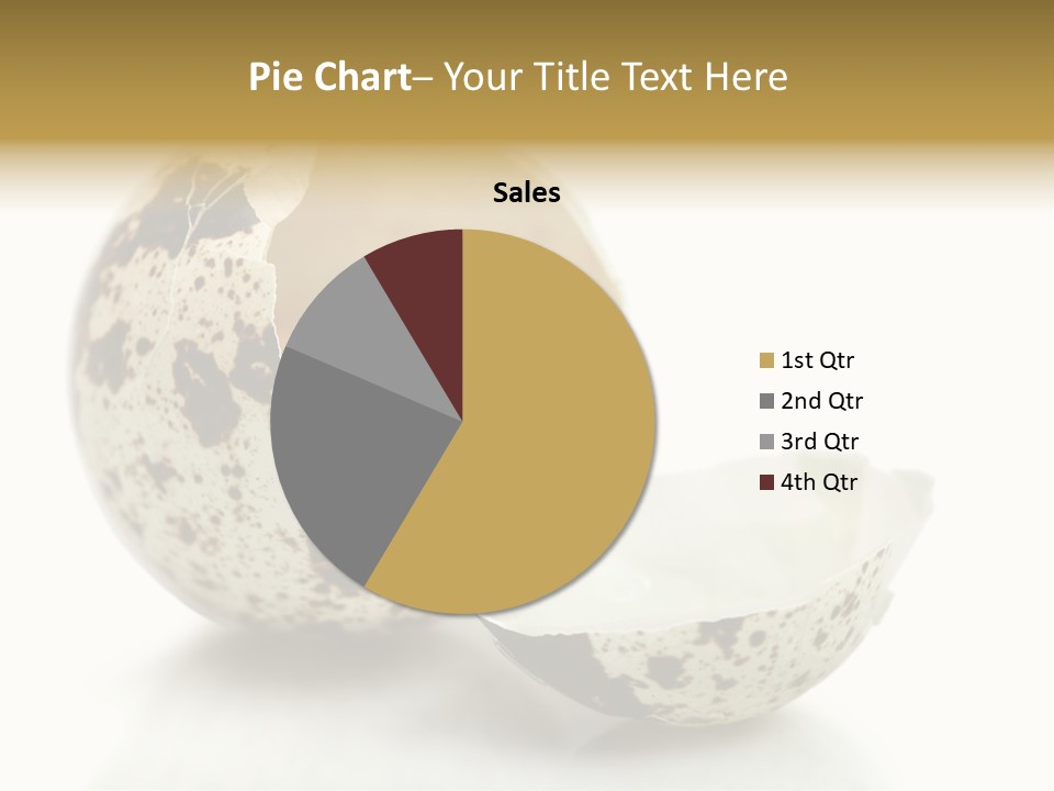 Studio Shot Food Quail Egg PowerPoint Template