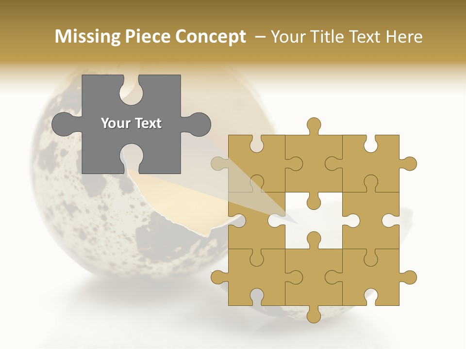 Studio Shot Food Quail Egg PowerPoint Template