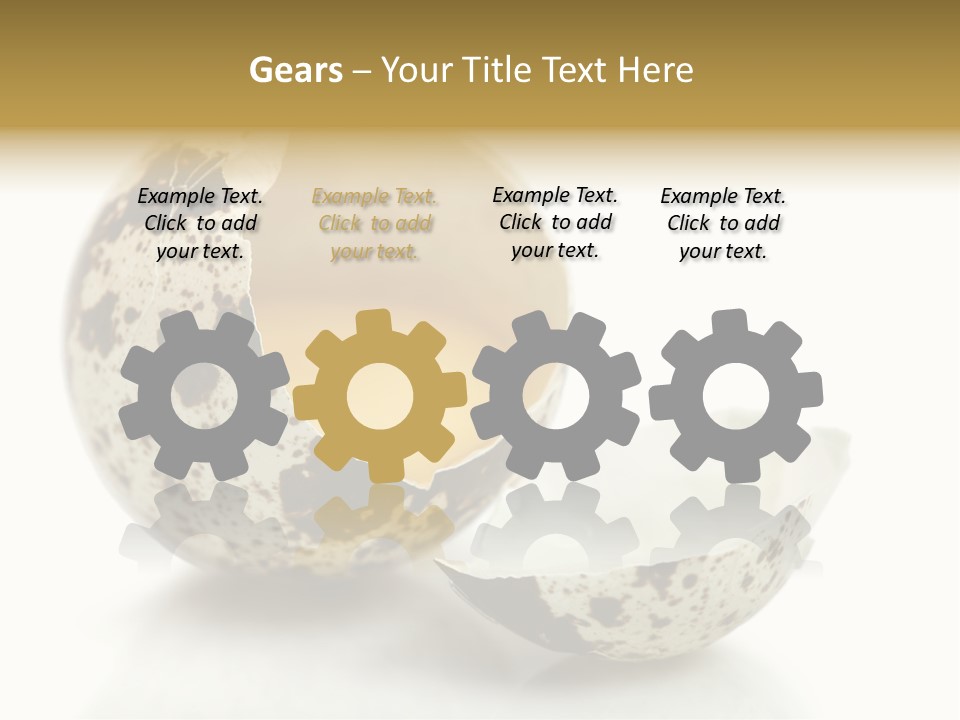 Studio Shot Food Quail Egg PowerPoint Template