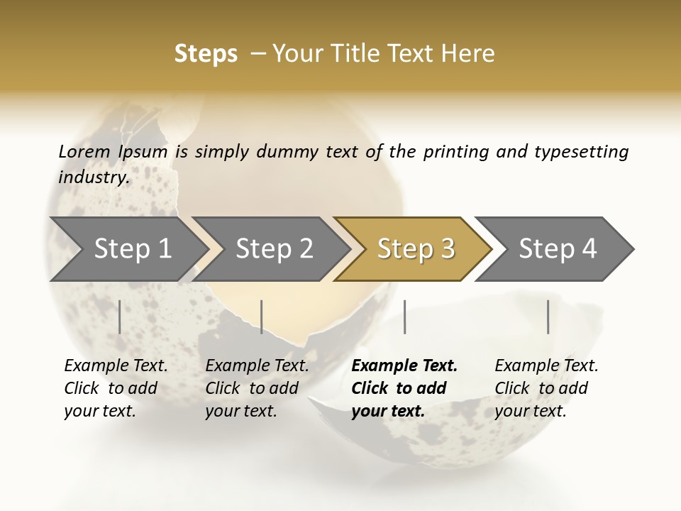 Studio Shot Food Quail Egg PowerPoint Template
