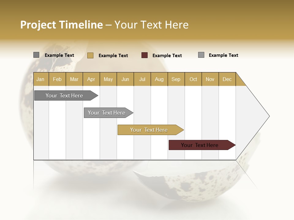 Studio Shot Food Quail Egg PowerPoint Template