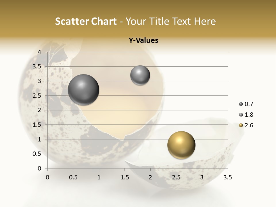 Studio Shot Food Quail Egg PowerPoint Template