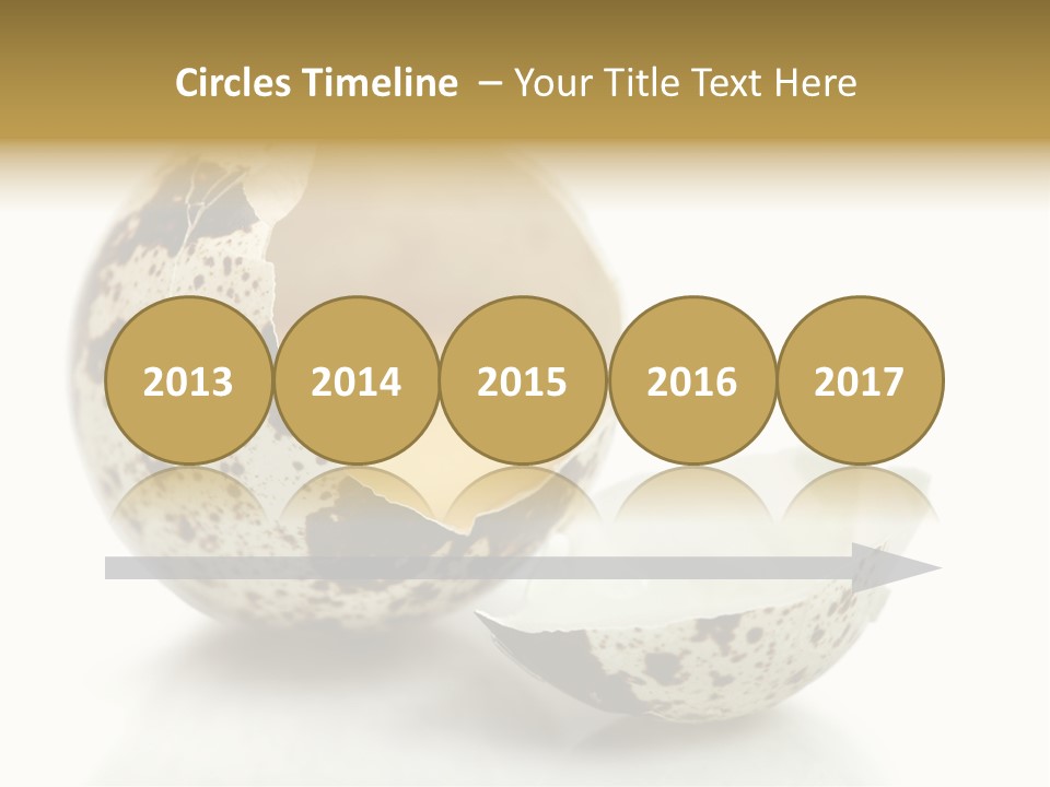 Studio Shot Food Quail Egg PowerPoint Template