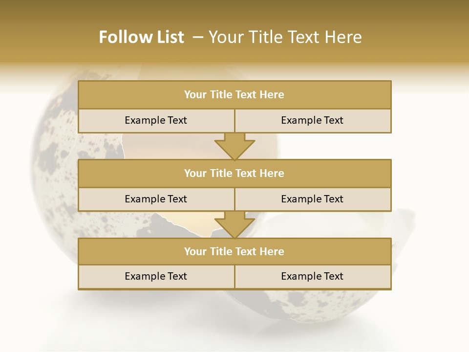 Studio Shot Food Quail Egg PowerPoint Template