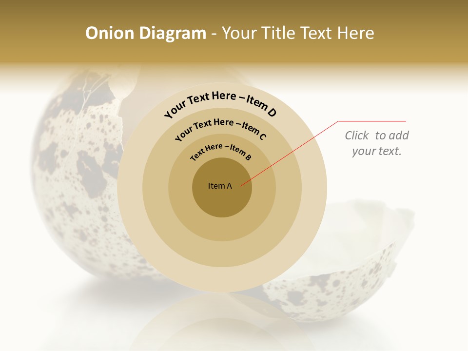Studio Shot Food Quail Egg PowerPoint Template