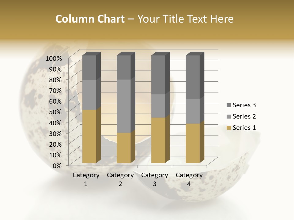 Studio Shot Food Quail Egg PowerPoint Template