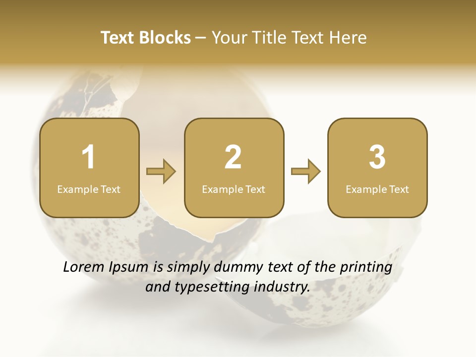 Studio Shot Food Quail Egg PowerPoint Template