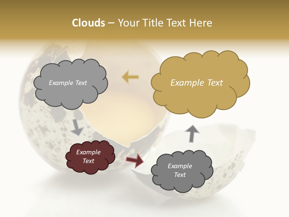 Studio Shot Food Quail Egg PowerPoint Template