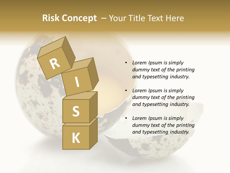 Studio Shot Food Quail Egg PowerPoint Template