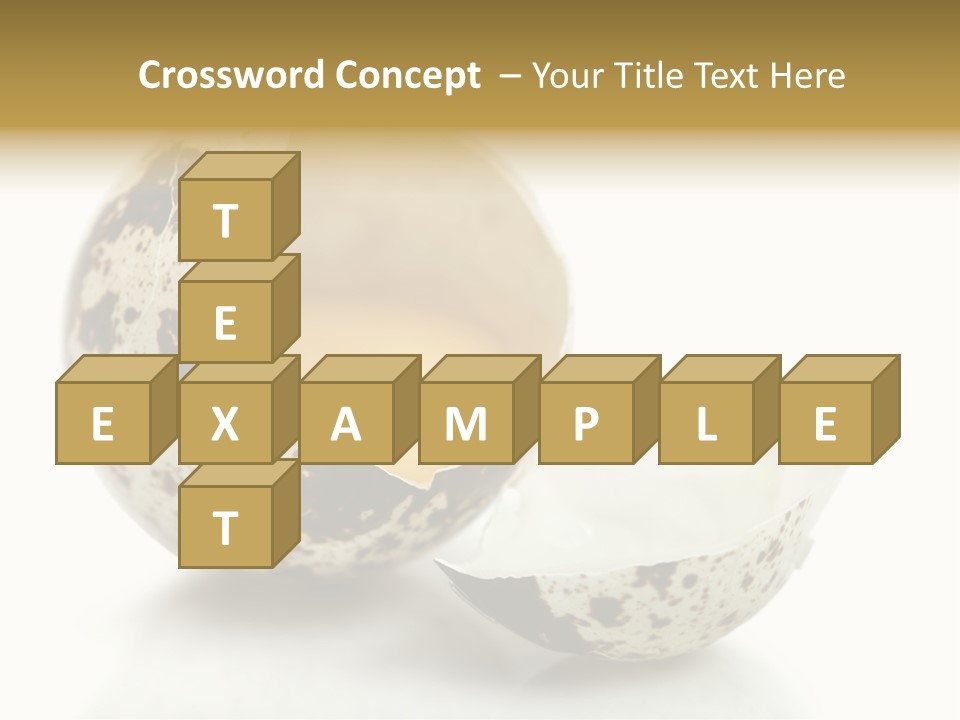 Studio Shot Food Quail Egg PowerPoint Template