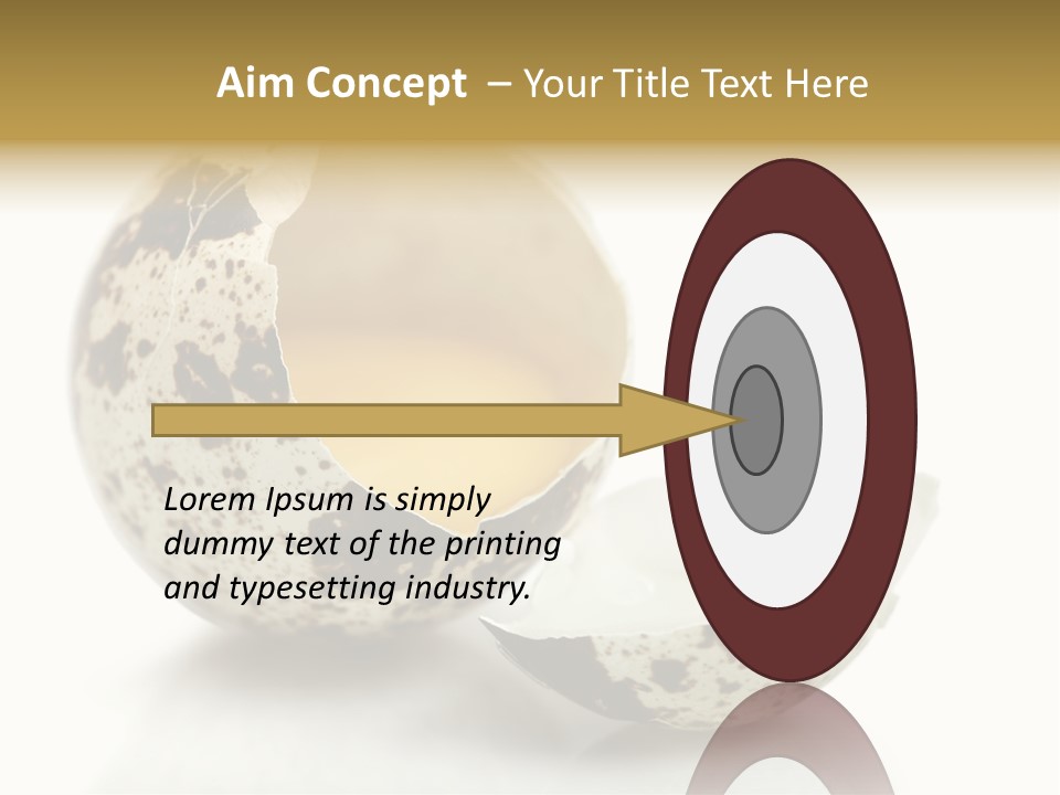 Studio Shot Food Quail Egg PowerPoint Template