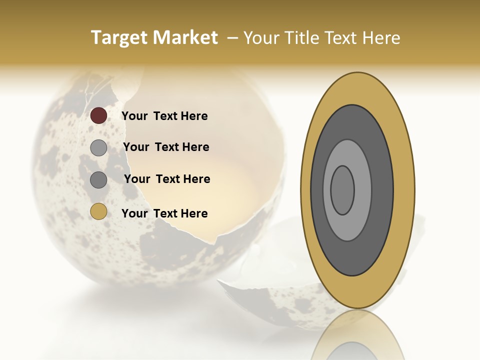 Studio Shot Food Quail Egg PowerPoint Template