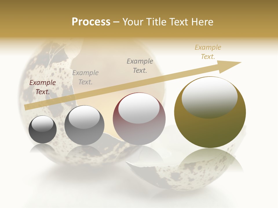 Studio Shot Food Quail Egg PowerPoint Template