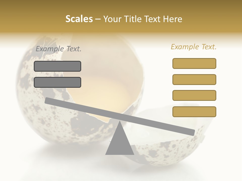 Studio Shot Food Quail Egg PowerPoint Template