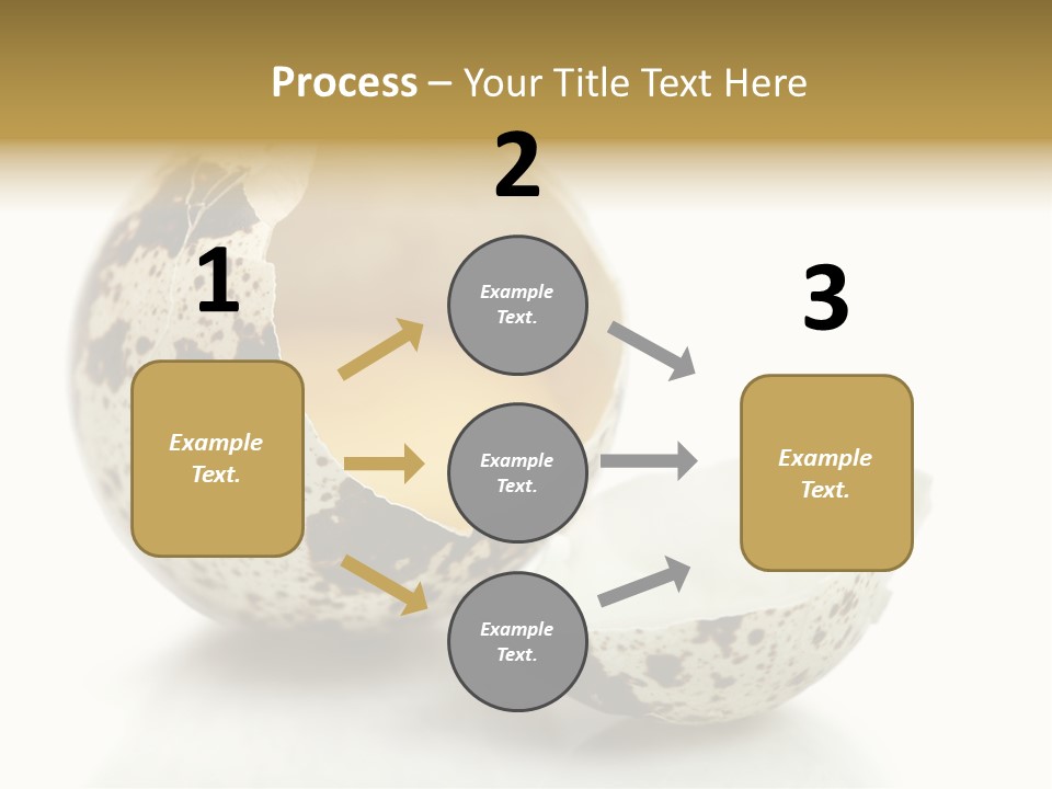 Studio Shot Food Quail Egg PowerPoint Template