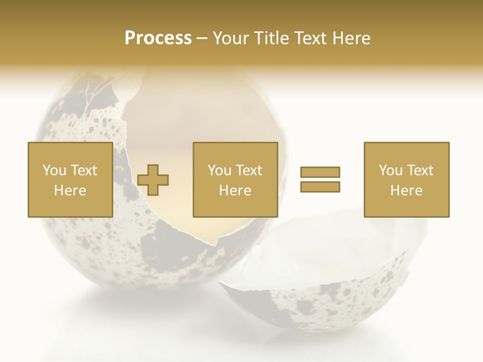 Studio Shot Food Quail Egg PowerPoint Template