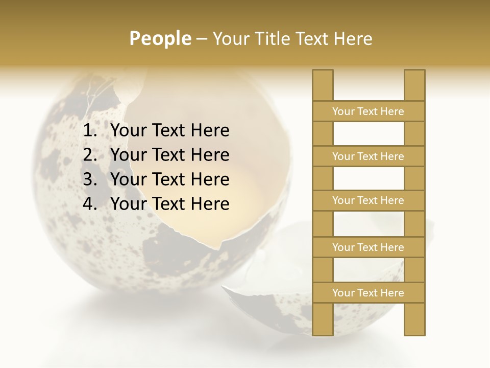 Studio Shot Food Quail Egg PowerPoint Template