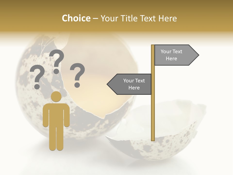 Studio Shot Food Quail Egg PowerPoint Template