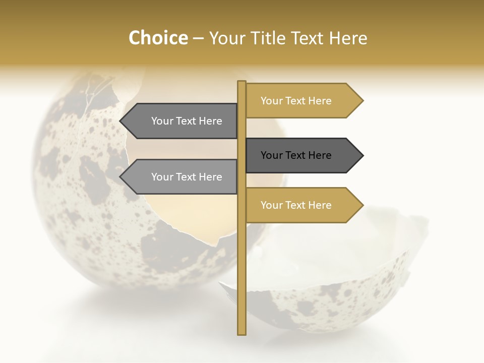 Studio Shot Food Quail Egg PowerPoint Template
