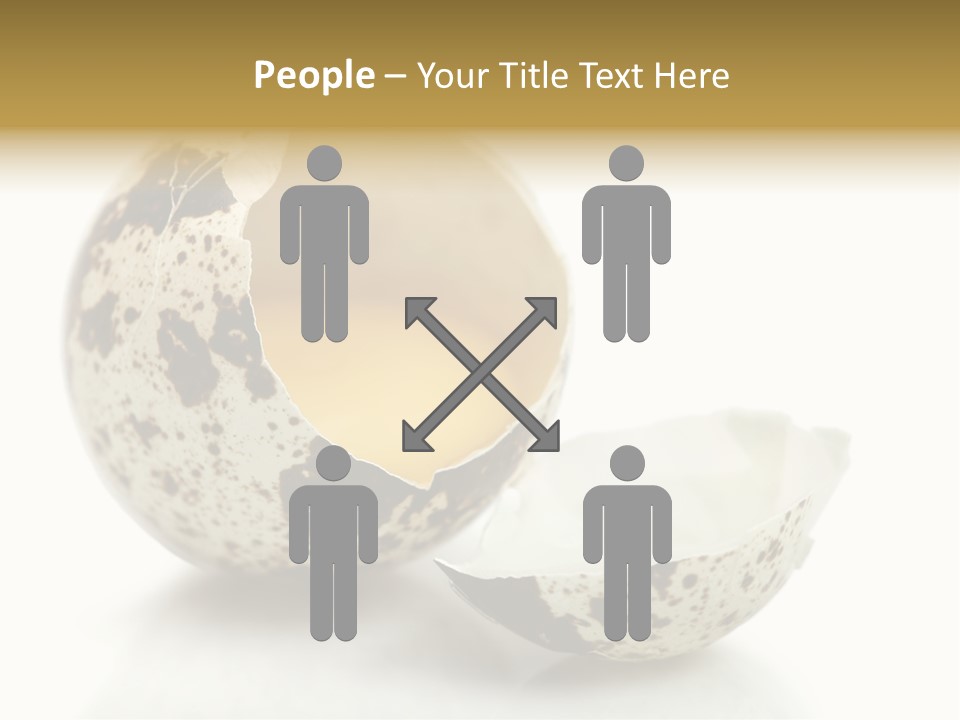Studio Shot Food Quail Egg PowerPoint Template