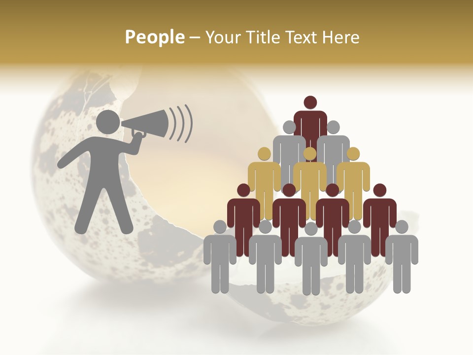 Studio Shot Food Quail Egg PowerPoint Template