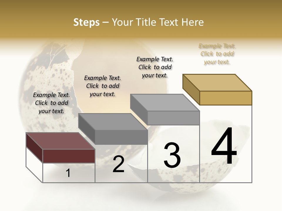 Studio Shot Food Quail Egg PowerPoint Template
