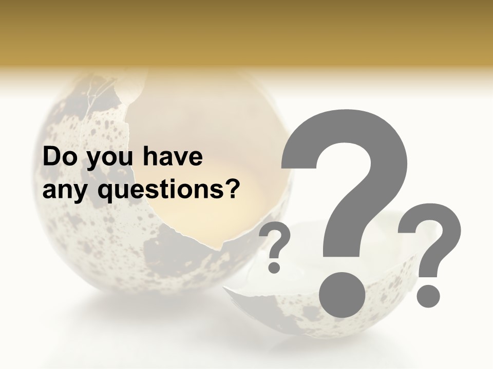 Studio Shot Food Quail Egg PowerPoint Template