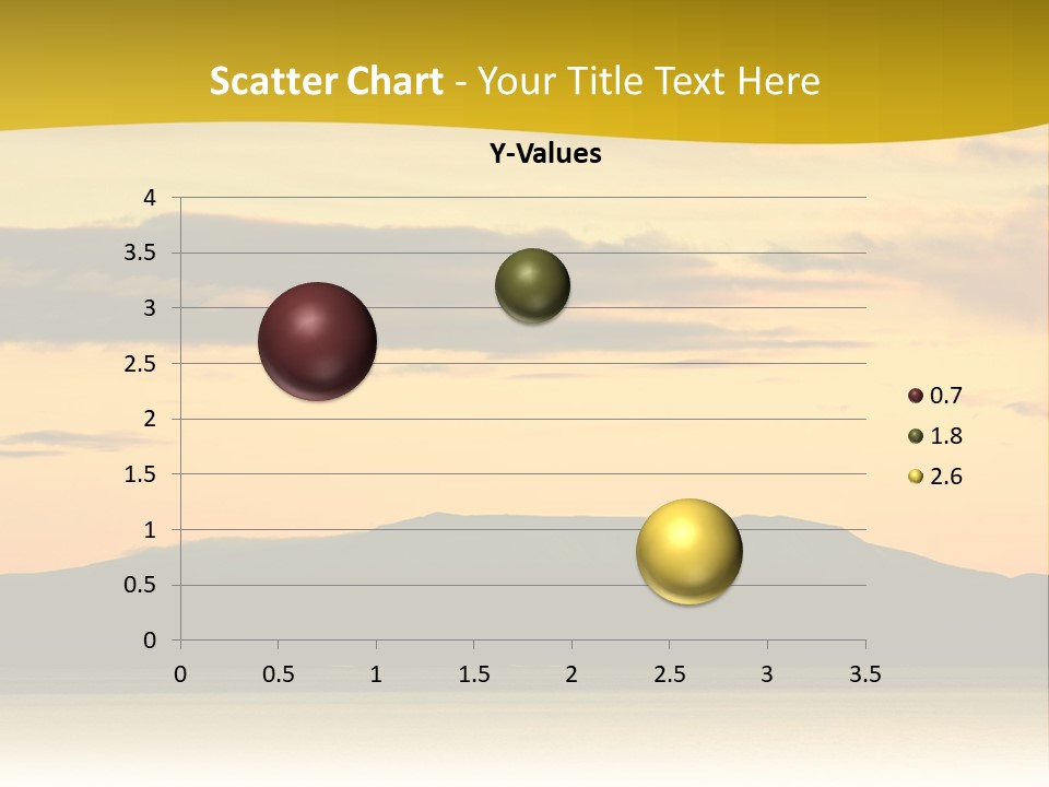 A Beautiful Sunset With A Mountain In The Background PowerPoint Template
