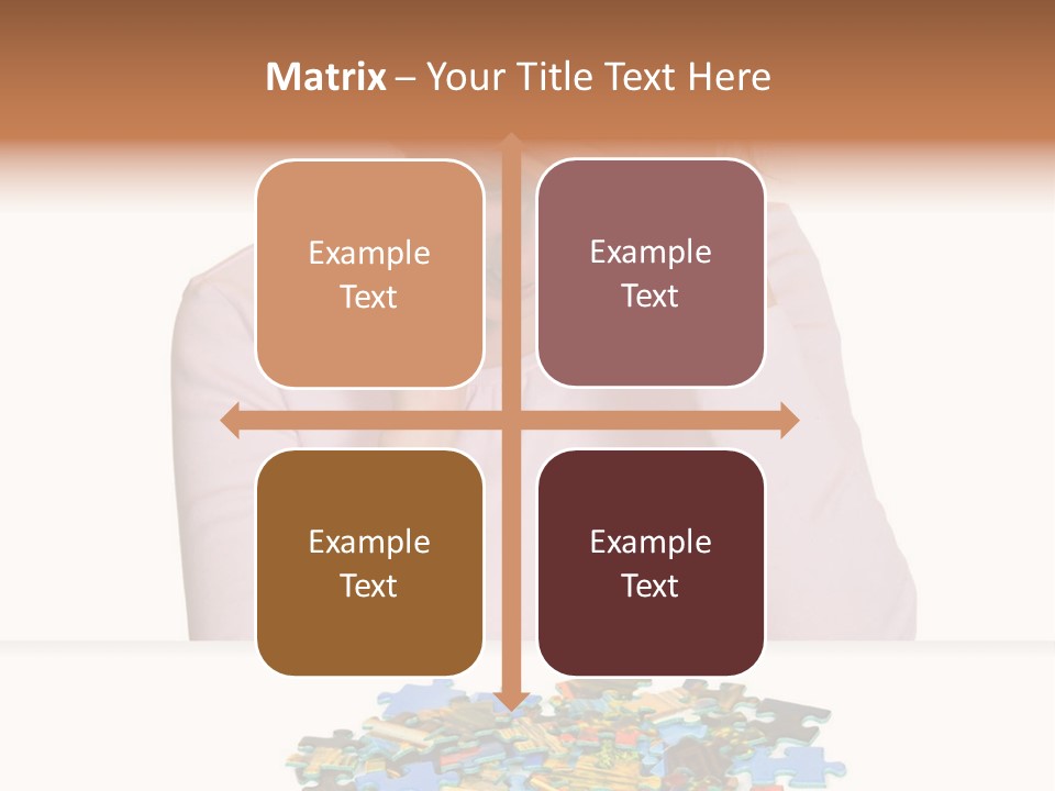 Activity Puzzle Caucasian PowerPoint Template