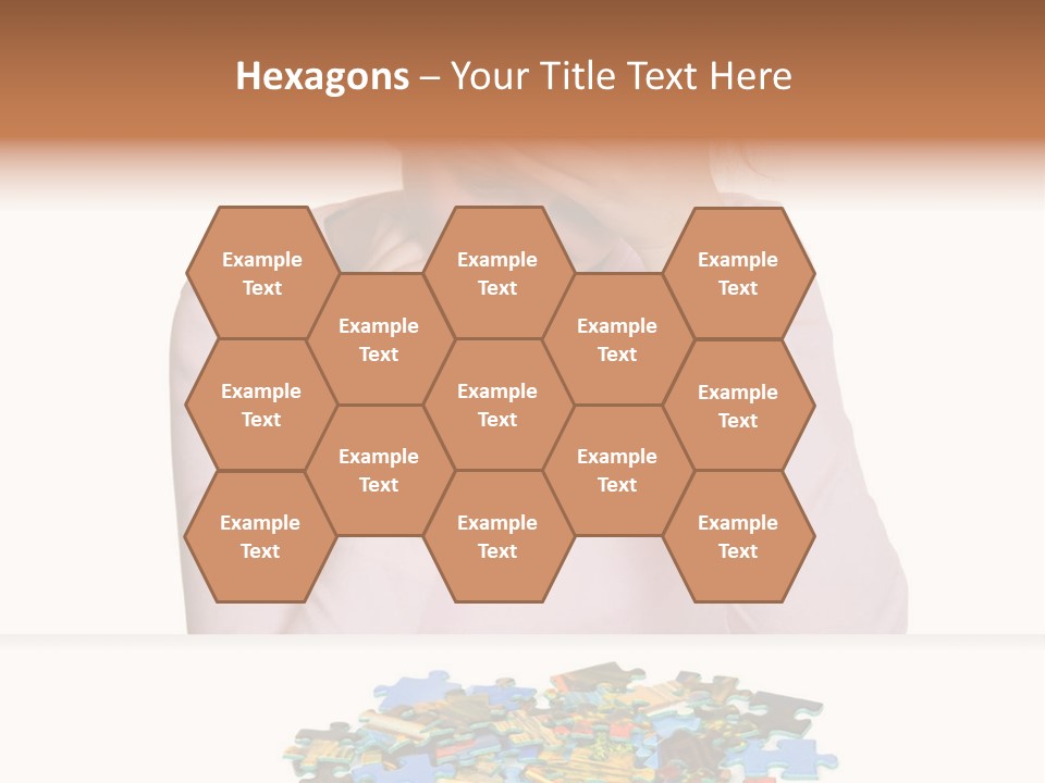 Activity Puzzle Caucasian PowerPoint Template