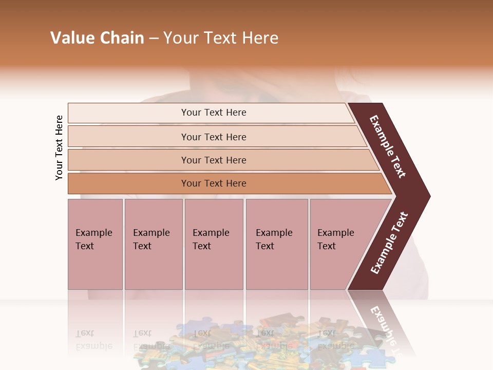 Activity Puzzle Caucasian PowerPoint Template