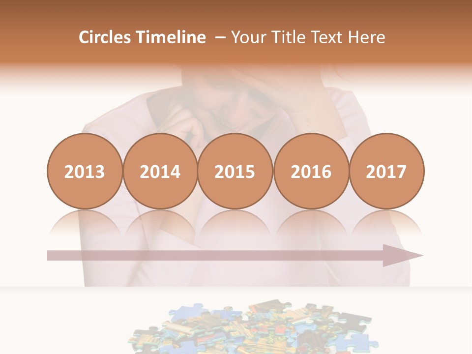 Activity Puzzle Caucasian PowerPoint Template