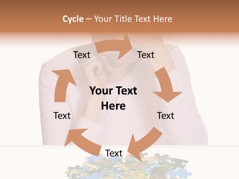 Activity Puzzle Caucasian PowerPoint Template