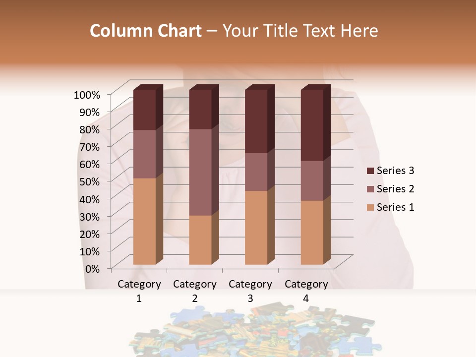 Activity Puzzle Caucasian PowerPoint Template