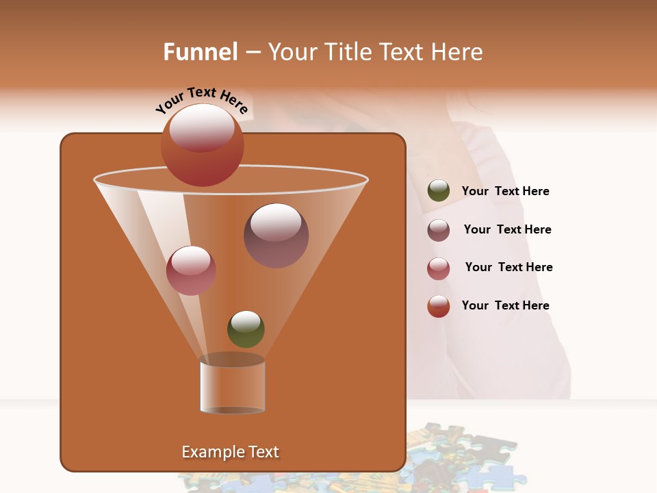 Activity Puzzle Caucasian PowerPoint Template