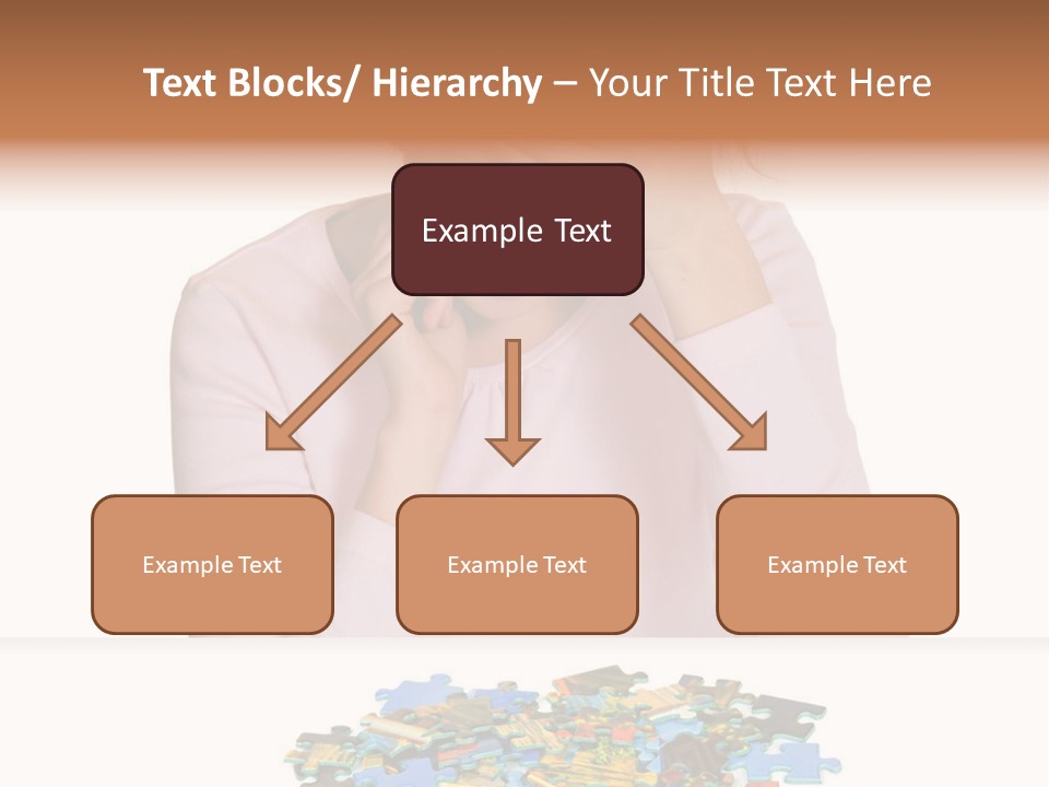 Activity Puzzle Caucasian PowerPoint Template
