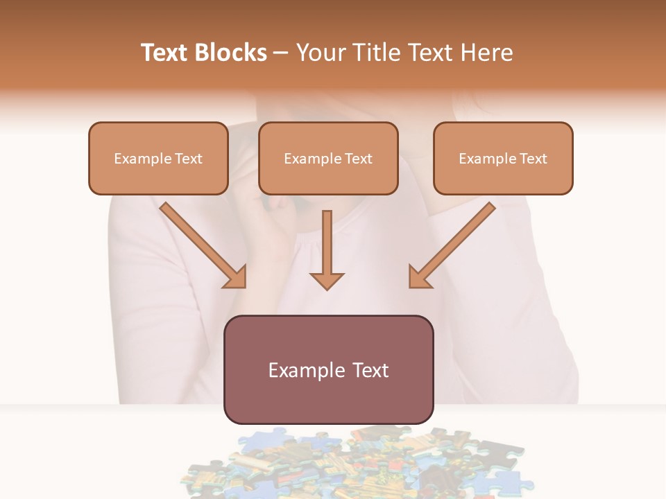 Activity Puzzle Caucasian PowerPoint Template