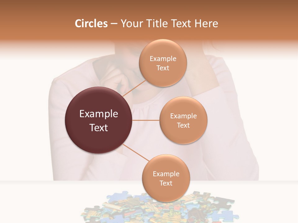 Activity Puzzle Caucasian PowerPoint Template