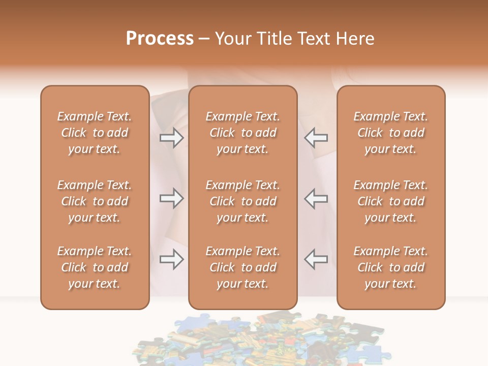 Activity Puzzle Caucasian PowerPoint Template