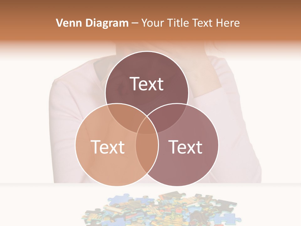 Activity Puzzle Caucasian PowerPoint Template