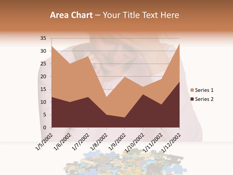 Activity Puzzle Caucasian PowerPoint Template