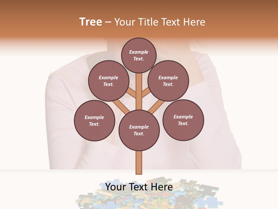 Activity Puzzle Caucasian PowerPoint Template